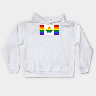 Canada LGBTQ Pride Flag Kids Hoodie